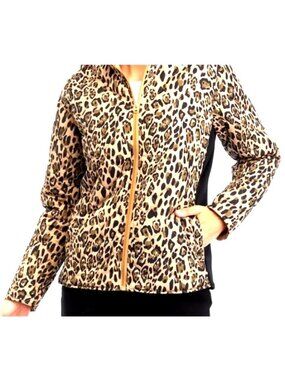 Kim‎ Rodgers XL Leopard Puffer Jacket NWT MSRP $70